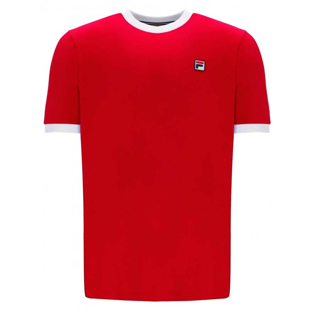 Red and white fila shirt 2025