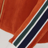 Sergio Tacchini Monte Velour Track Jacket - Rooibos Tea/Gardenia