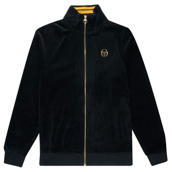 Sergio Tacchini Court Velour Track Jacket - Black