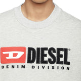 Diesel S-Crew-Division Felpa Grey Marl Sweatshirt - so-ldn