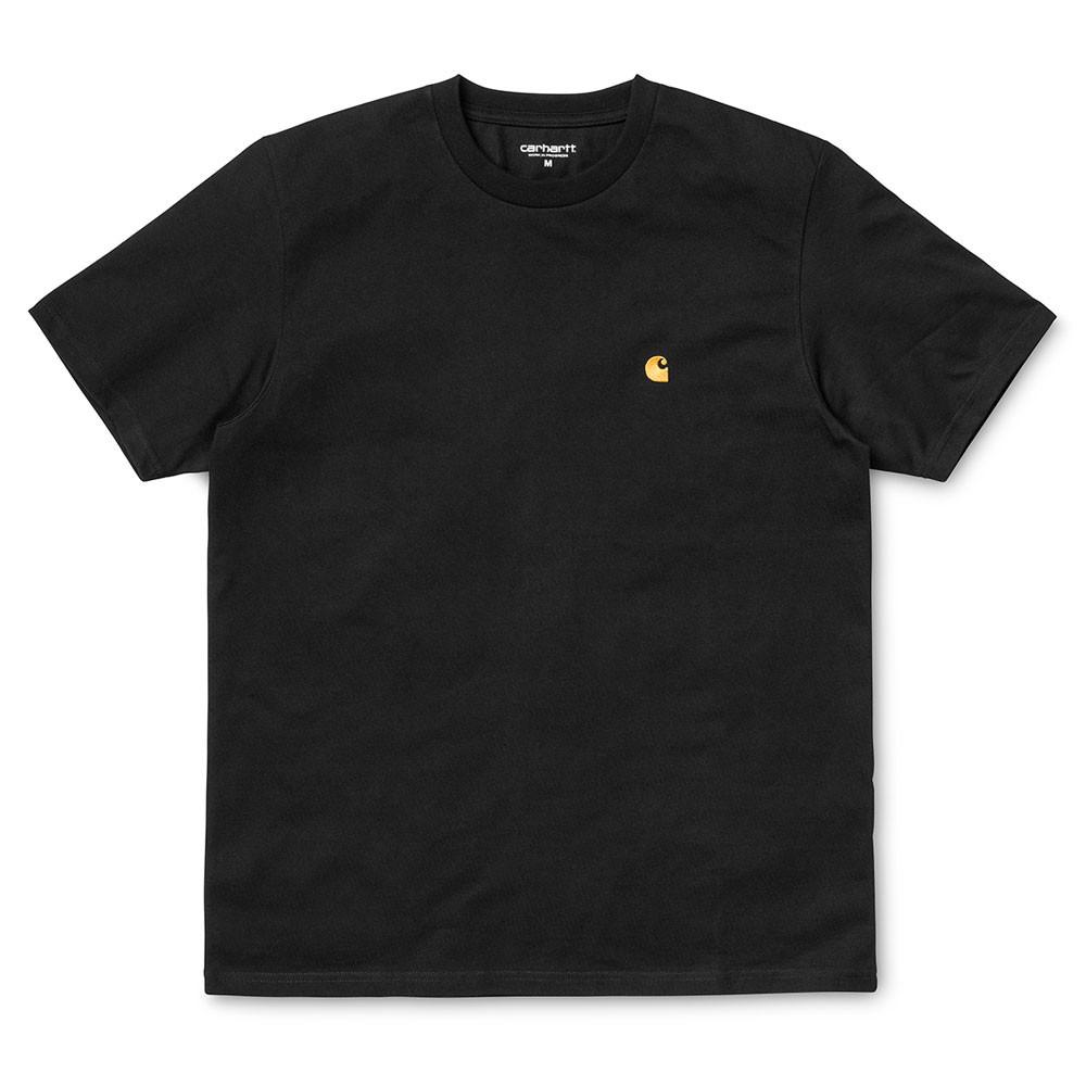 Carhartt WIP S/S Chase T-Shirt - Black / Gold - so-ldn