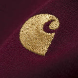 Carhartt Chase T-Shirt - Cranberry / Gold - so-ldn