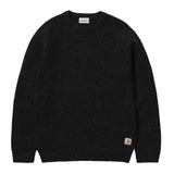 Carhartt WIP Anglistic Sweater - Black Heather - so-ldn
