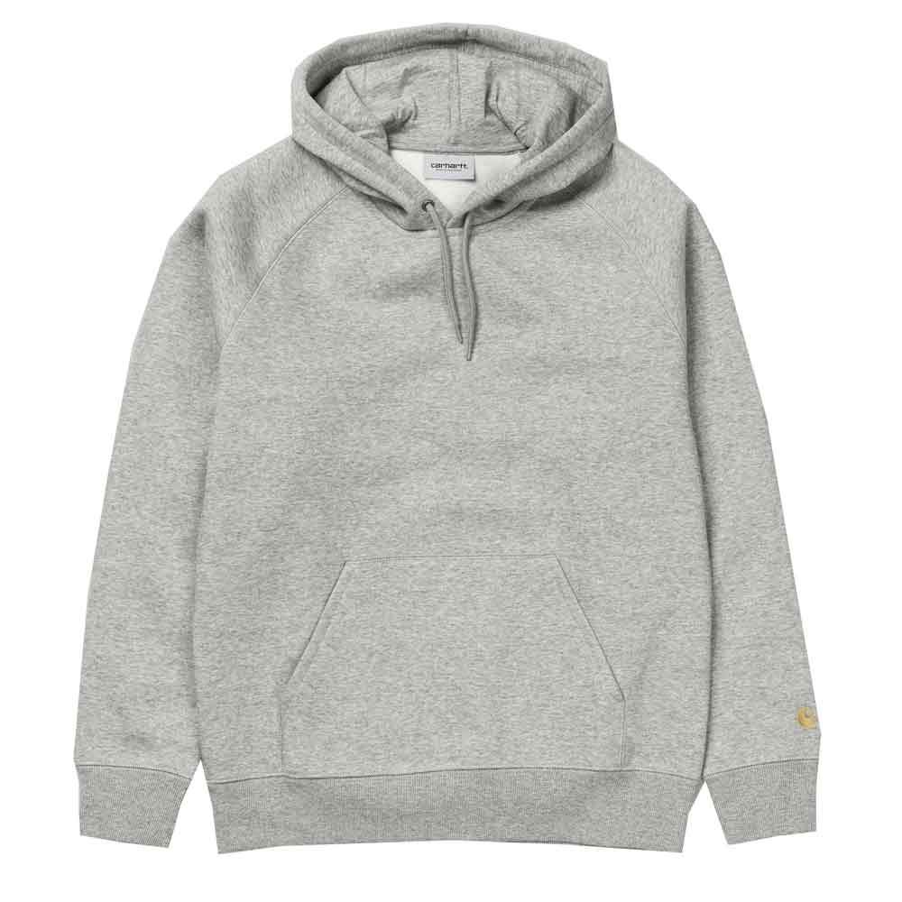 Carhartt WIP Chase Pullover Hoodie - Grey Heather - so-ldn