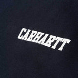 Carhartt S/S College Script T-Shirt - Dark Navy / White - so-ldn