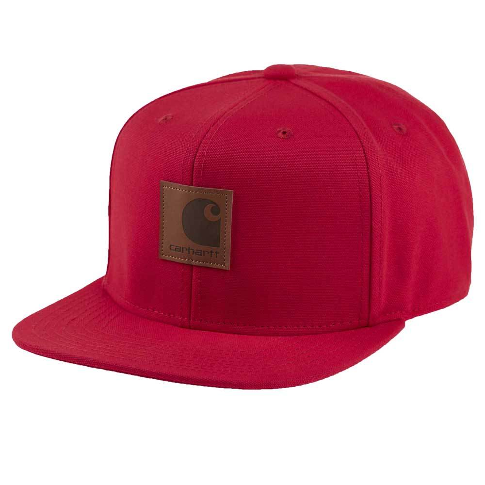 Carhartt WIP Logo Snapback Cap - Cardinal Red - so-ldn