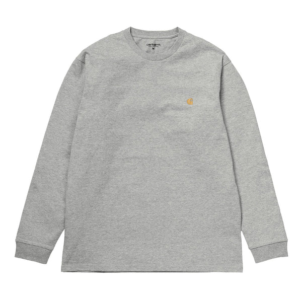 Carhartt WIP Long Sleeve Chase T-Shirt - Grey