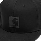 Carhartt WIP Logo Snapback Cap - Black - so-ldn