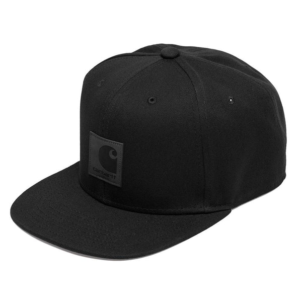 Carhartt WIP Logo Snapback Cap - Black - so-ldn