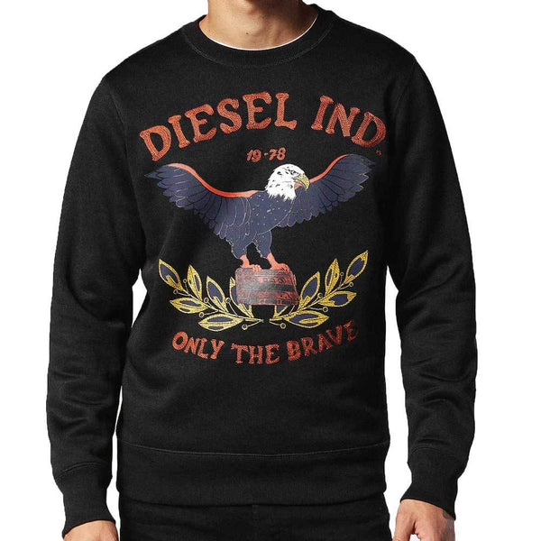 DIESEL S-Joe-RA Sweat Shirt - Black - so-ldn