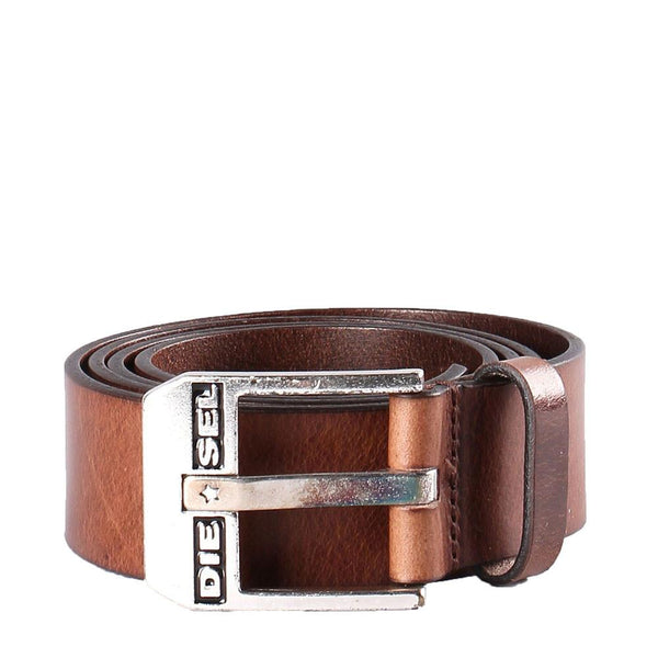 Diesel Bluestar Leather Belt - Brown - so-ldn