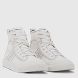 Diesel  S-Astico Mid Lace  Hi Top Trainers - White - so-ldn