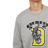 Diesel S-GIR-B1 Tiger Sweat Shirt - Grey