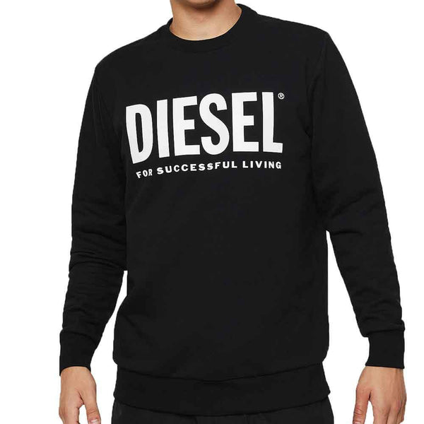 Diesel S-GIR-Division-Logo Felpa Sweatshirt - Black