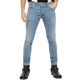 Diesel Sleenker 086AK skinny fit jeans in light wash - Blue - so-ldn