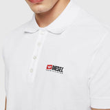 Diesel T-Weet-Div Logo Polo Shirt - White