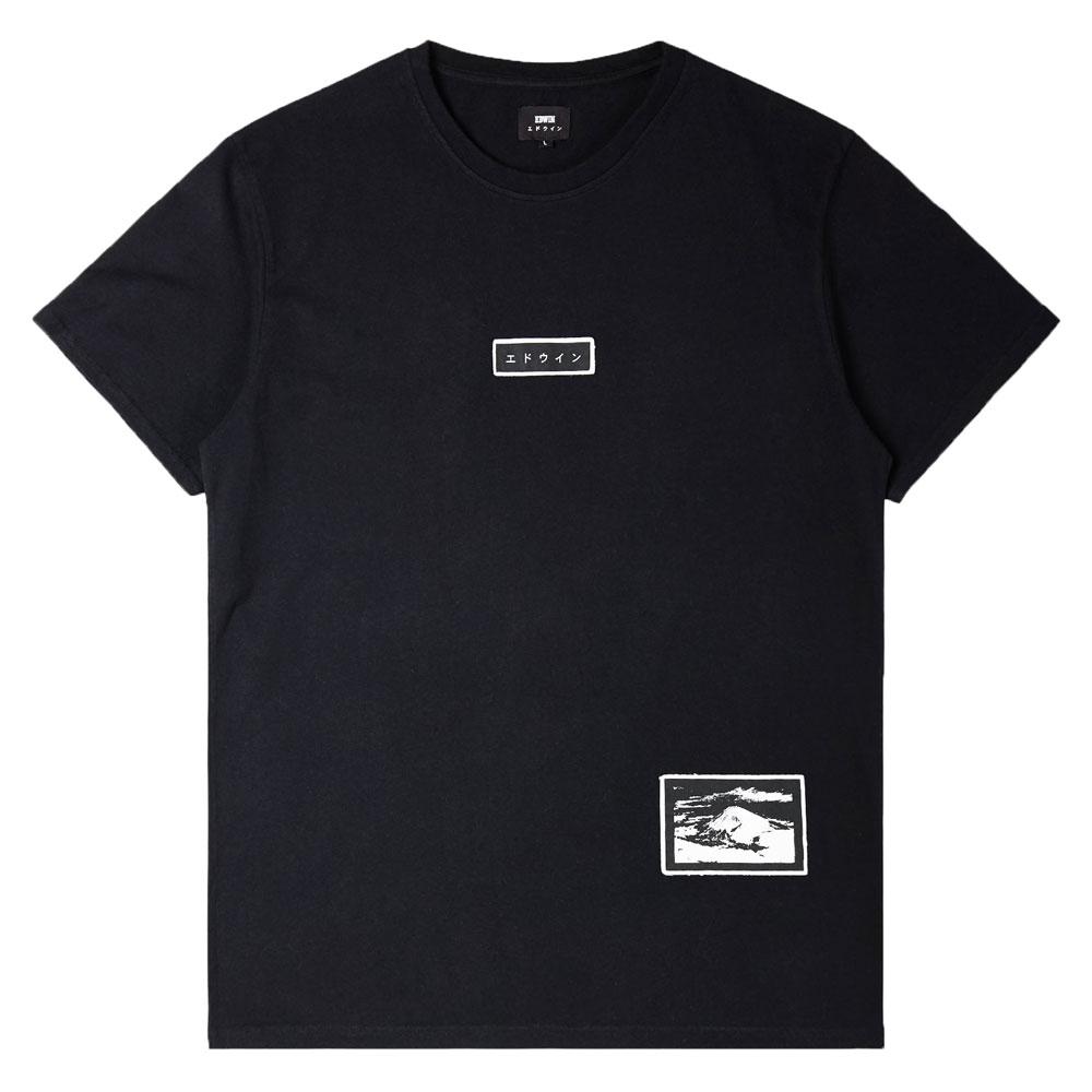 Edwin Katakana Fuji Patch T-Shirt  - Black - so-ldn