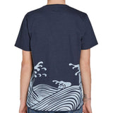 Edwin Waves T-Shirt - Indigo - so-ldn