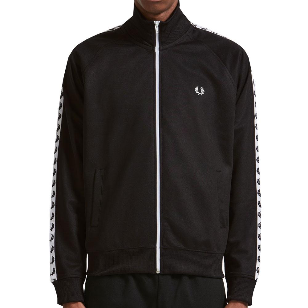 Fred Perry Sports Authentic Taped Track Jacket - Classic Black