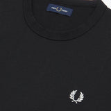 Fred Perry Taped Side T-Shirt - Black M7534