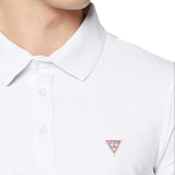 Guess Stretch Cotton Polo Shirt - White M02P45J1300
