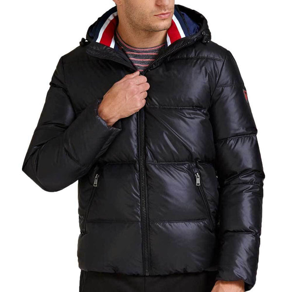 Guess Hooded Down Puffer Jacket - Black M94L42