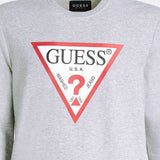 Guess Jared Logo Crew Neck Sweatshirt - Light Grey - so-ldn