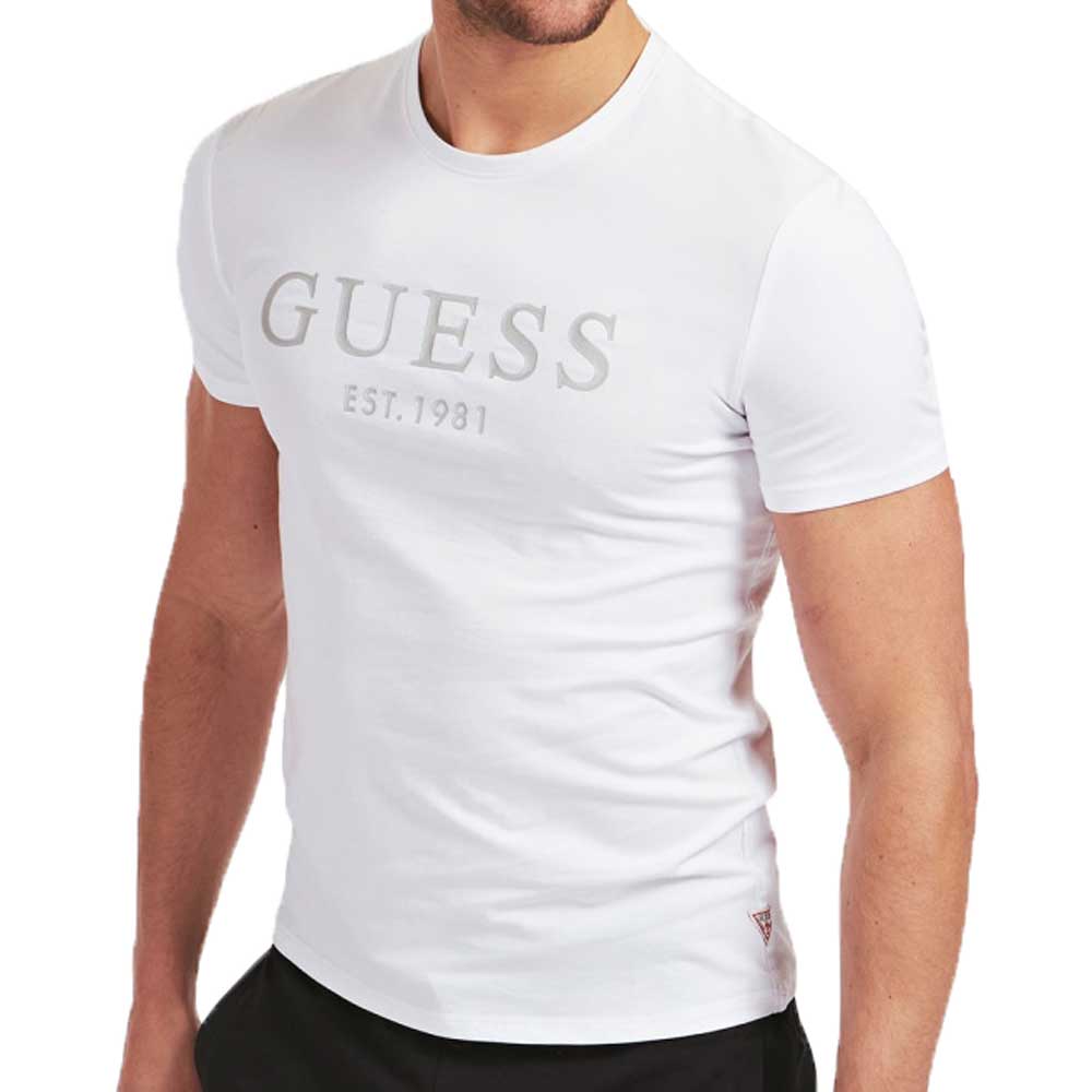 Guess CN Logo Mens T-Shirt - White M0GI93J1300