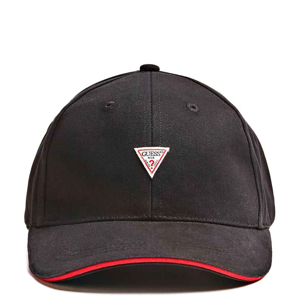 Guess Men's Triangle Logo Cap - Black - so-ldn