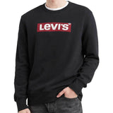 LEVI ́S Men Graphic Crew B Logo Ssnl Black Sweatshirts - so-ldn