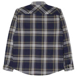 Edwin Jeans Labour Shirt Light Herringbone Flannel - Navy - so-ldn