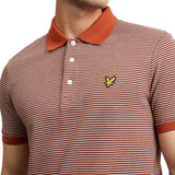 Lyle And Scott Feeder Stripe Polo Shirt - Brown Spice - so-ldn