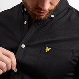 Lyle And Scott Long Sleeve Oxford Shirt -True Black