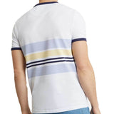 Lyle And Scott Men's Pique Stripe Ringer T-Shirt - White TS1007V - so-ldn