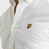 Lyle And Scott Men's Short Sleeve Oxford Shirt - White - so-ldn