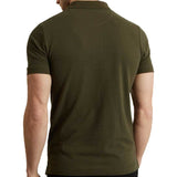 Lyle And Scott Plain Polo Shirt - Dark Sage Green - so-ldn