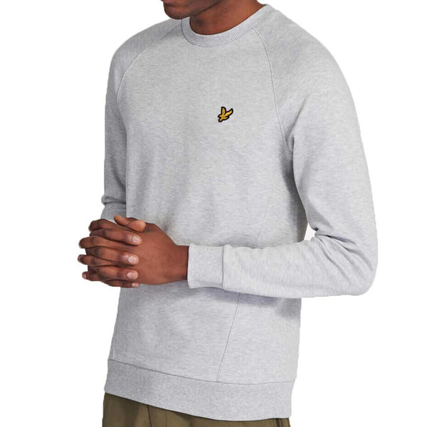 Lyle & Scott Crew Neck Raglan Pique Sweatshirt  - Grey ML1249VTR