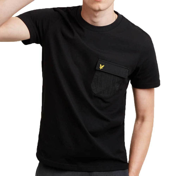 Lyle & Scott  Nylon Pocket T-Shirt - Black TS1125V