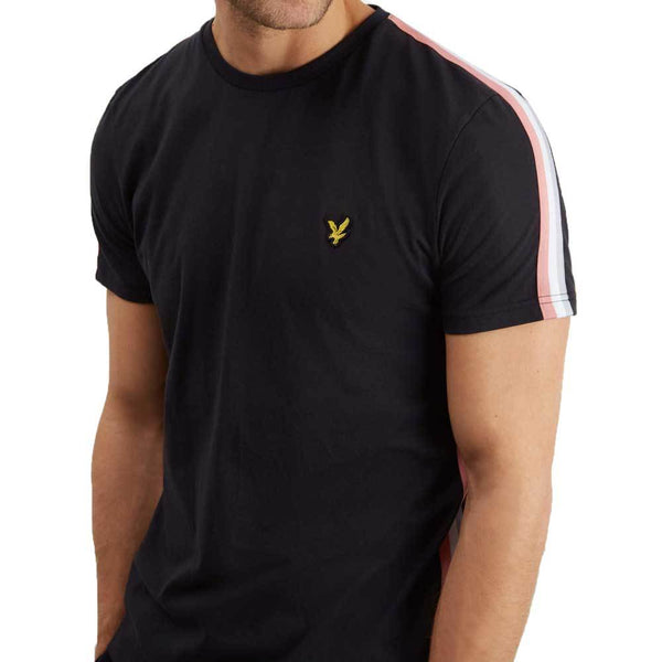 Lyle And Scott Men's Side Stripe T-Shirt - Black TS1018V - so-ldn