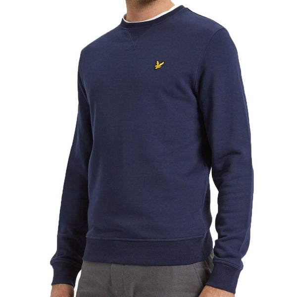 Lyle and Scott Crew Neck Sweatshirt - Navy ML424VB - so-ldn