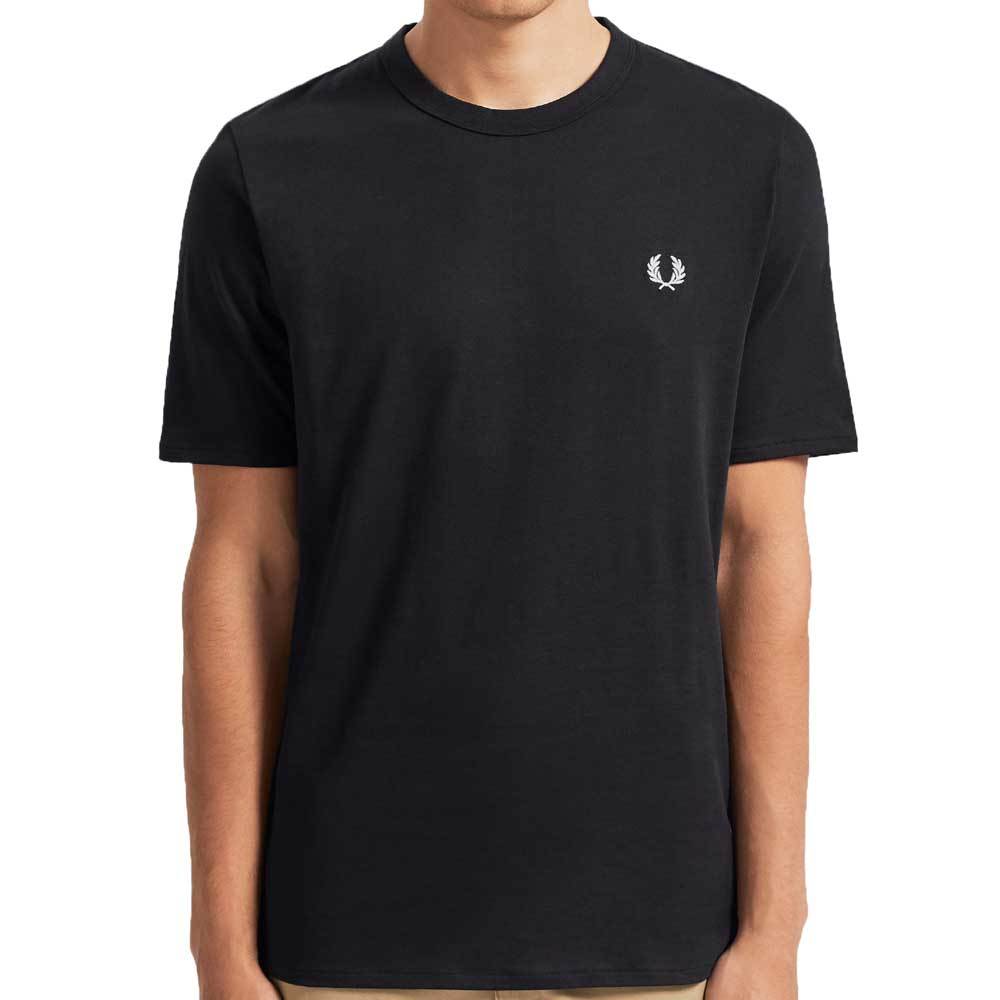 Fred Perry Taped Side T-Shirt Black M7534 - Main Image
