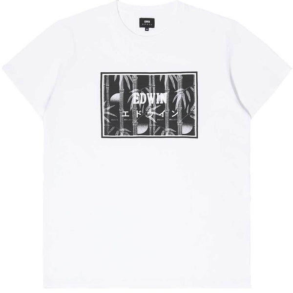Edwin Bamboo Print T-Shirt - White - so-ldn