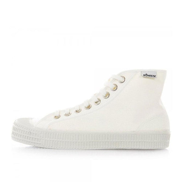 Novesta Star Dribble Canvas Hi-top Trainers - White - so-ldn