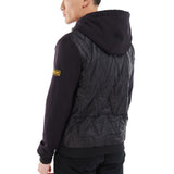 Barbour International Racer Hooded Quilted Jacketed Sweat - Black