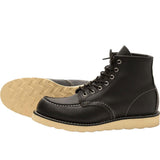 Red Wing 8130 Heritage Work 6" Moc Toe Boot - Black - so-ldn