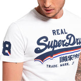 Superdry Vintage Logo Triple Drop T-Shirt - Optic White - so-ldn