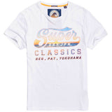 Superdry Mens Classics Lite T-Shirt - Swoosh White - so-ldn
