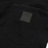 Carhartt WIP Rebel Pant Slim Fit Jeans - Black Rinsed Towner Denim - so-ldn