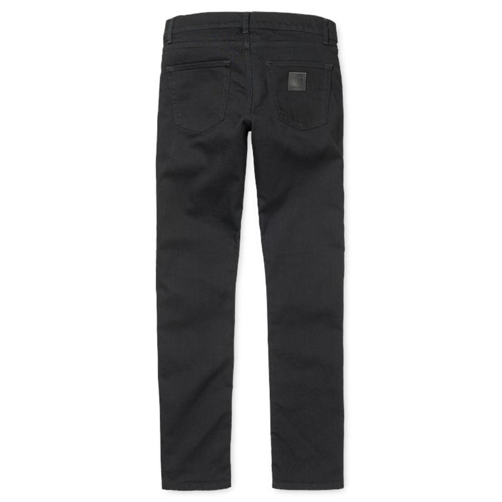 Carhartt WIP Rebel Pant Slim Fit Jeans - Black Rinsed Towner Denim - so-ldn