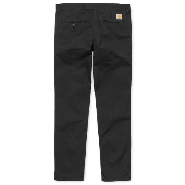 Carhartt WIP Sid Pant Chinos - Black Rinsed - so-ldn